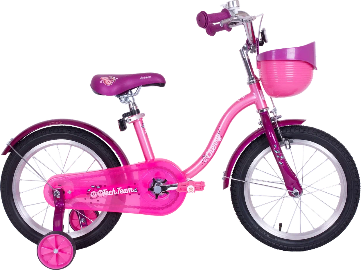 картинка Детский велосипед Tech Team Cherry 16" (розовый) | велосалон Драйв г. Липецк